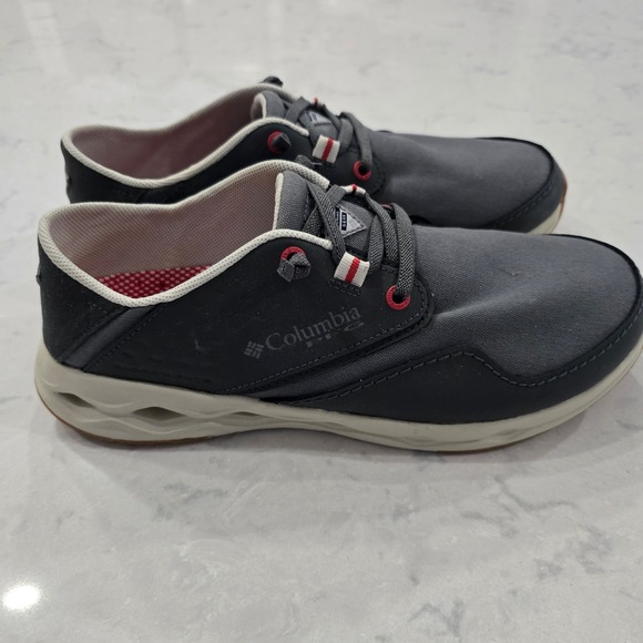 Columbia Mens PFG Bahama Vent Loco Relaxed II Boat Shoes Grey Size 9.5W - Picture 2 of 9